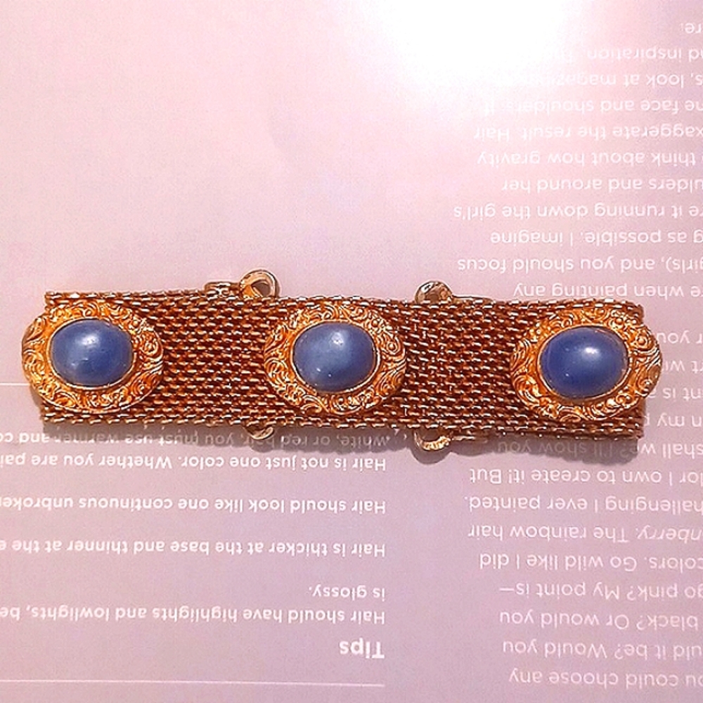 Vintage blue stone bracelet